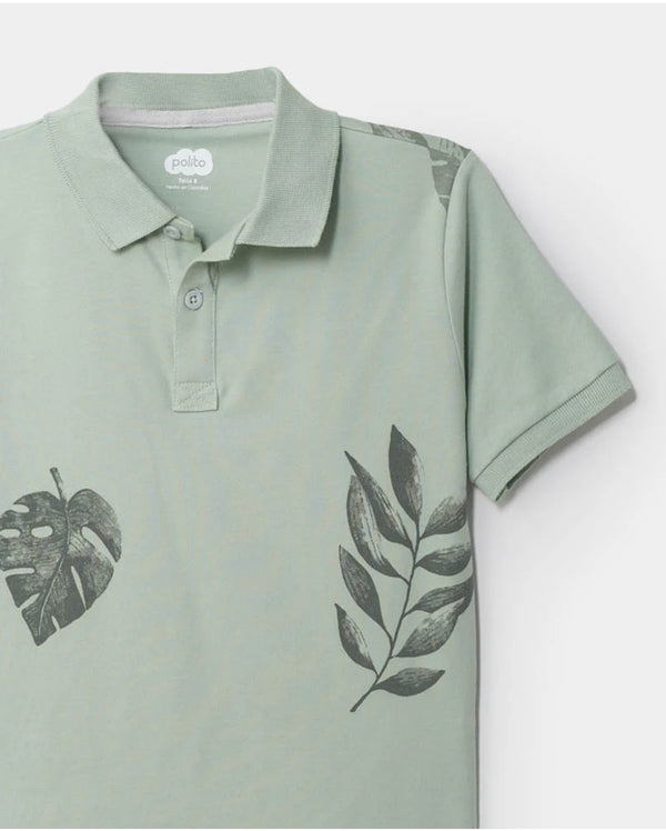 Camisa tipo polo niño .