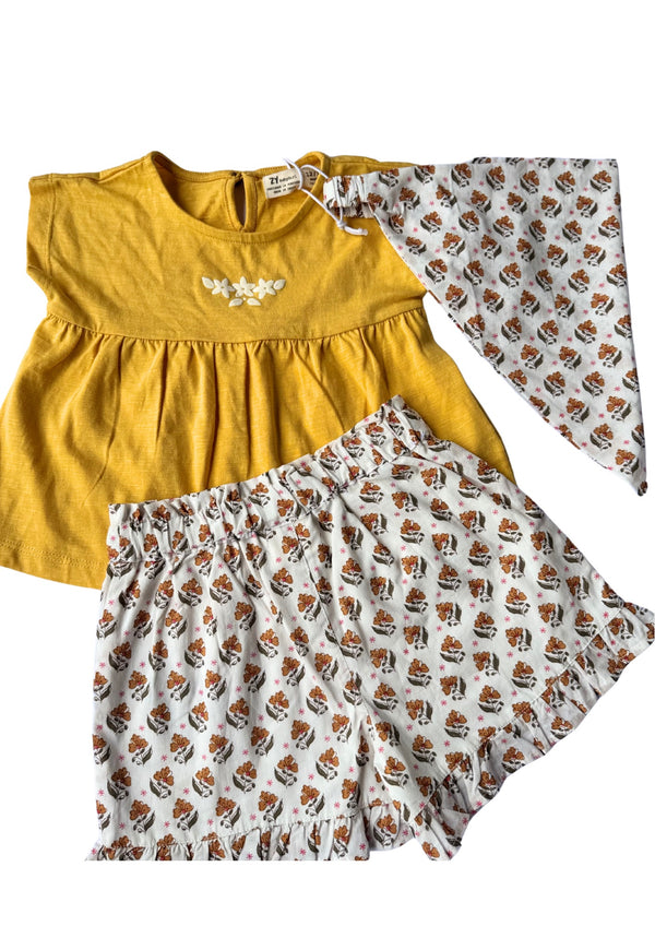 Conjunto niña pañoleta zippy .