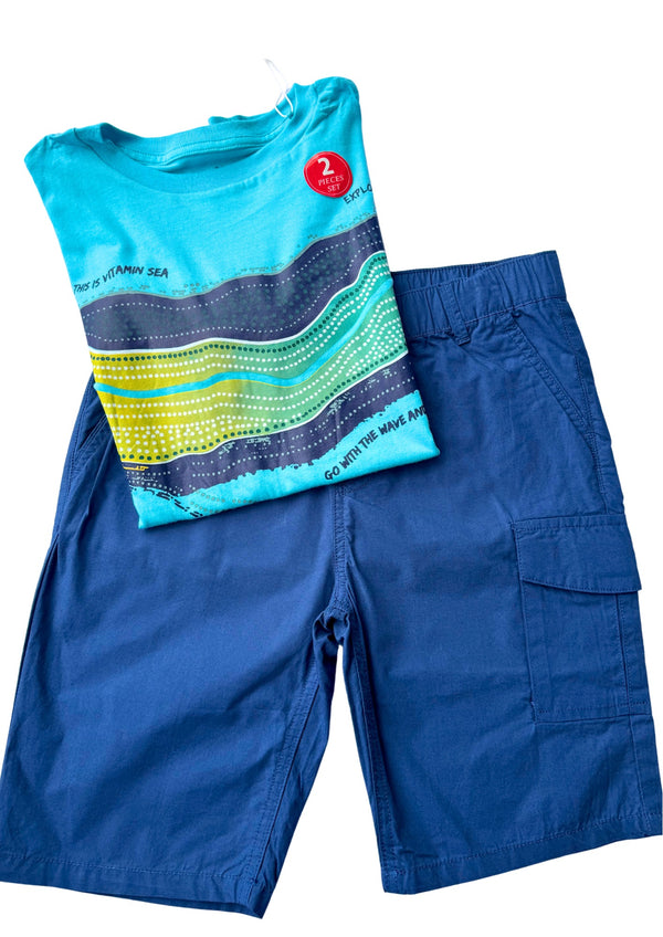 Conjunto niño azul zippy .